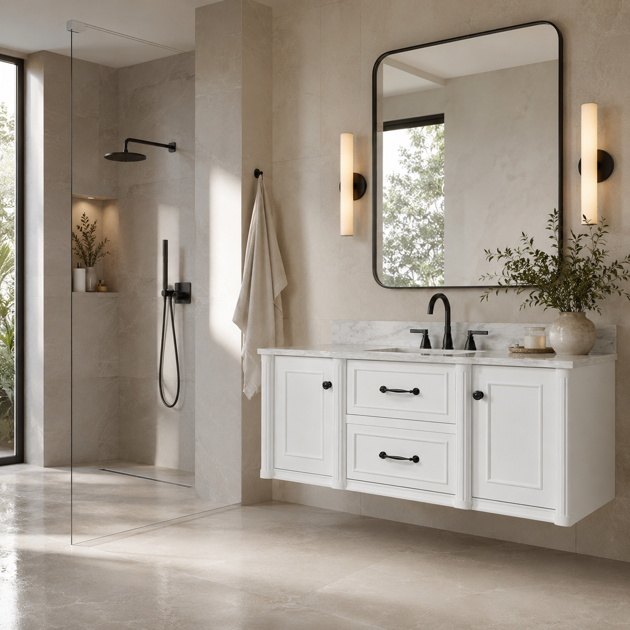 Embracing the Wet Room Trend: How to Protect Your Vanity in an Open Shower Layout