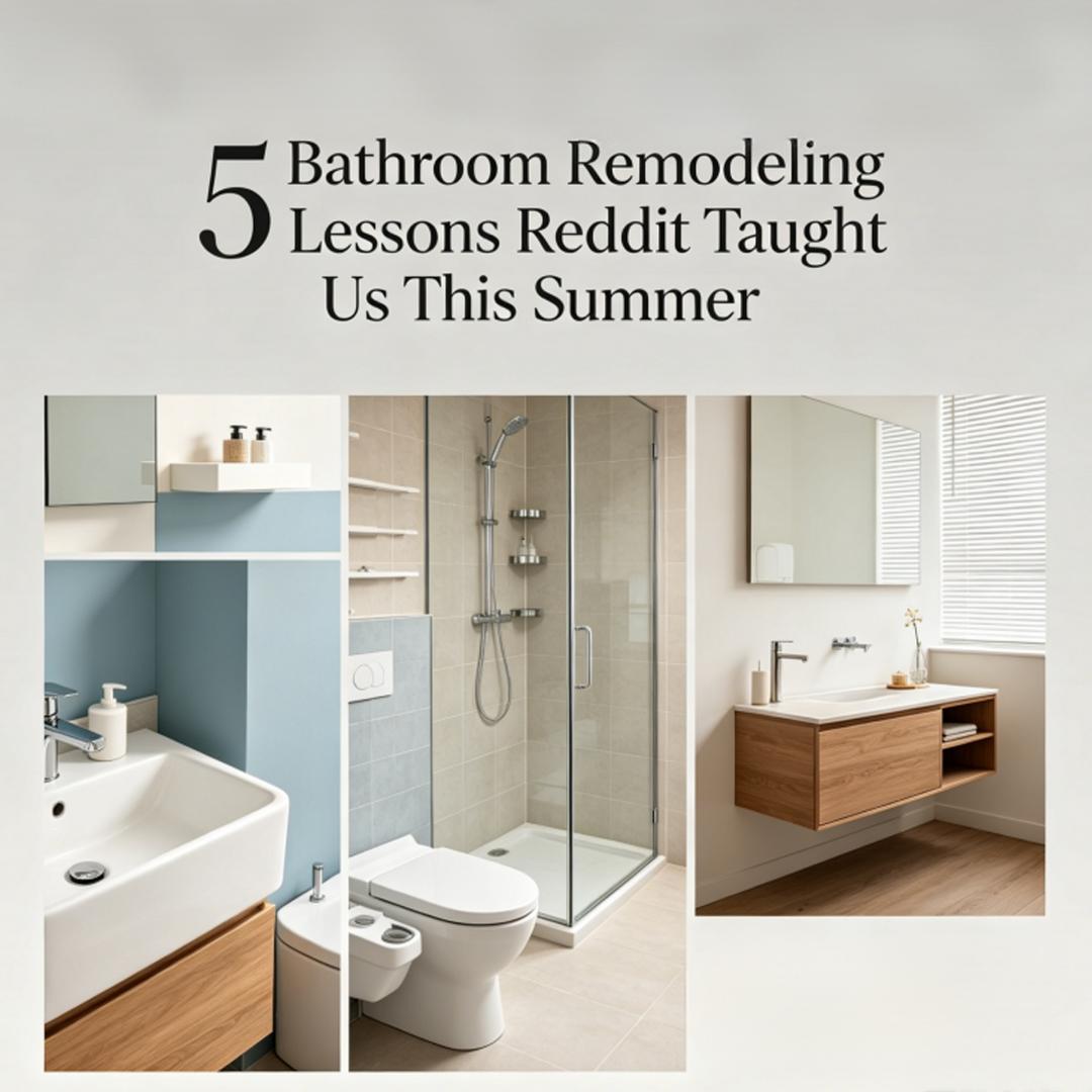 5 Bathroom Remodeling Lessons Reddit Taught Us This Summer