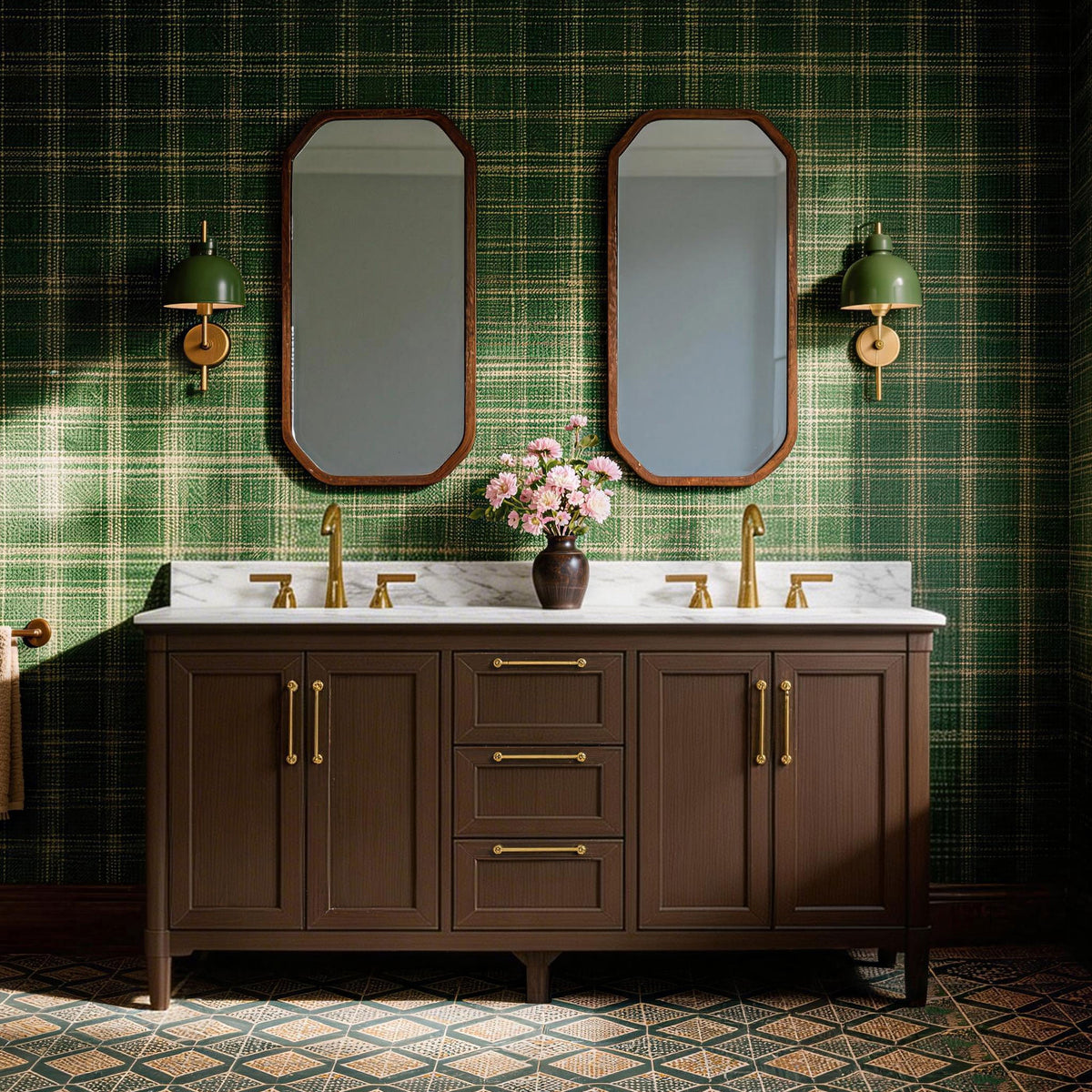Vantara 60" Freestanding Double Vanity Cabinets with Fluted Texture