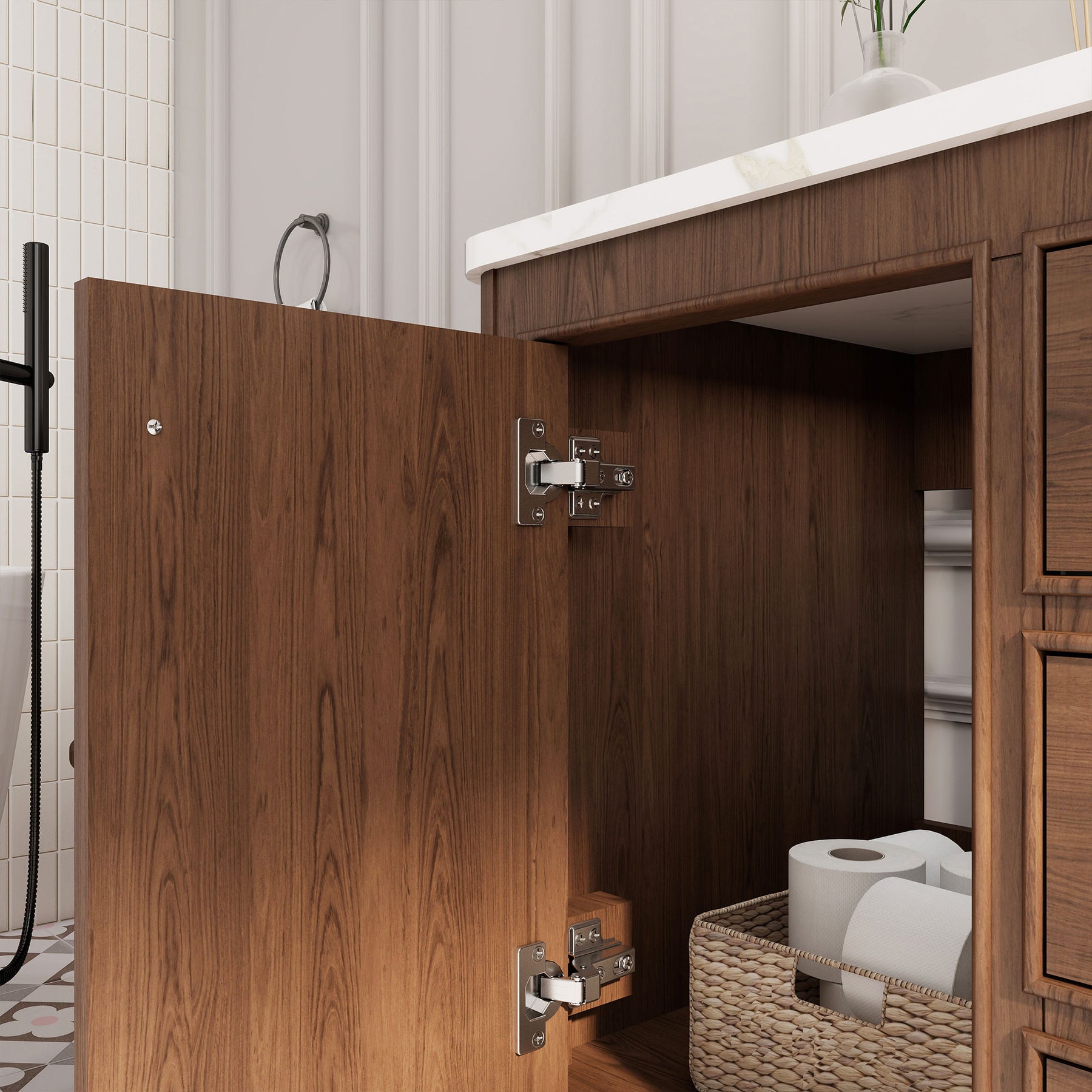 Verve 48" Freestanding Single Vanity Cabinets with Wall Mounted Options