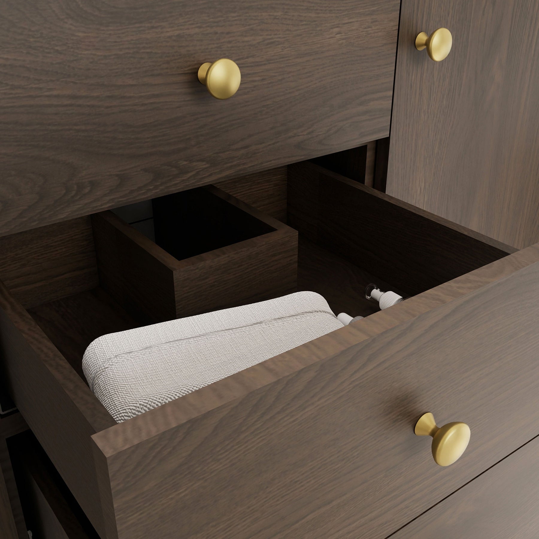 Canyon 48" Freestanding Single Vanity Cabinets with Curved Design