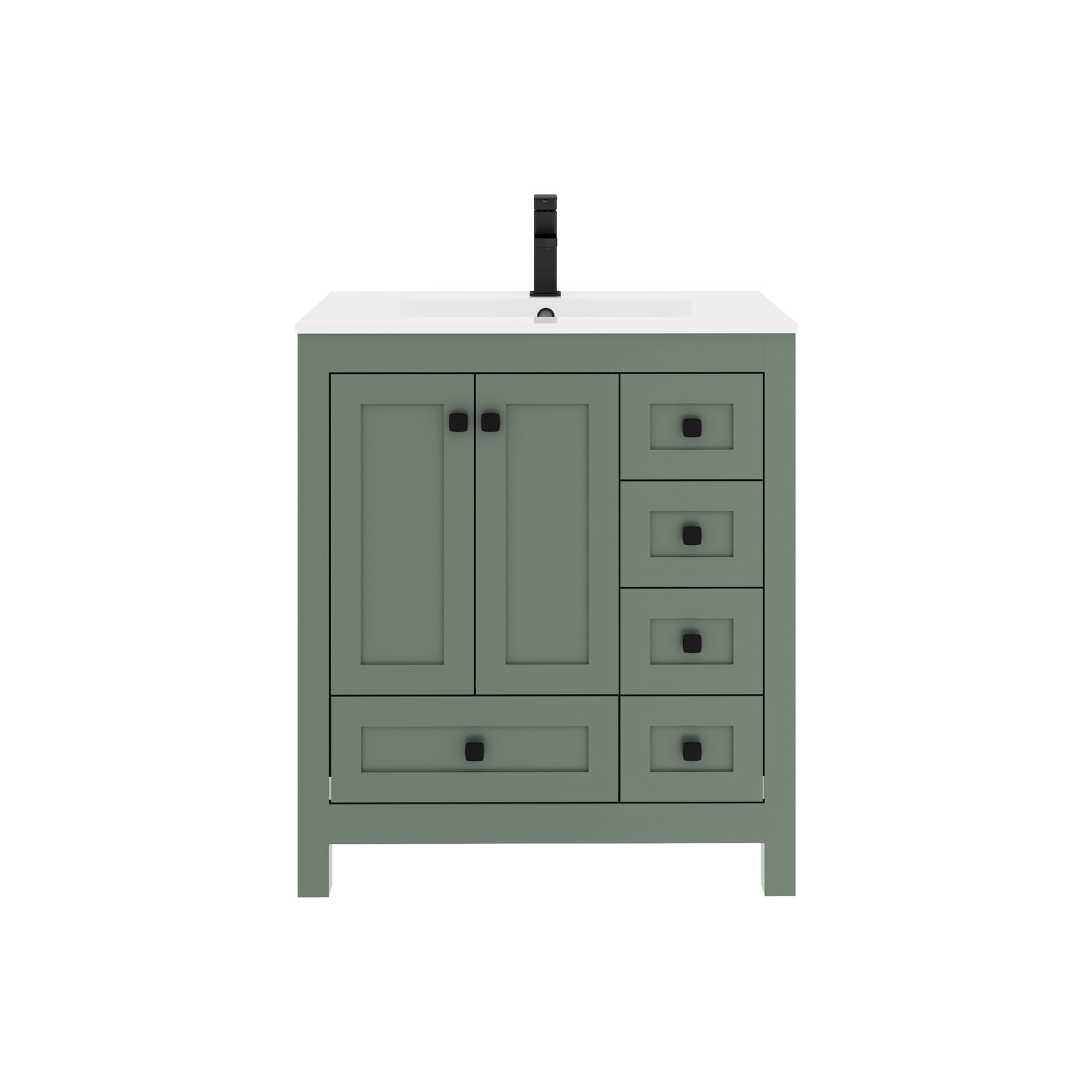 Modern 30" Freestanding Single Vanity Cabinets with Classic Design