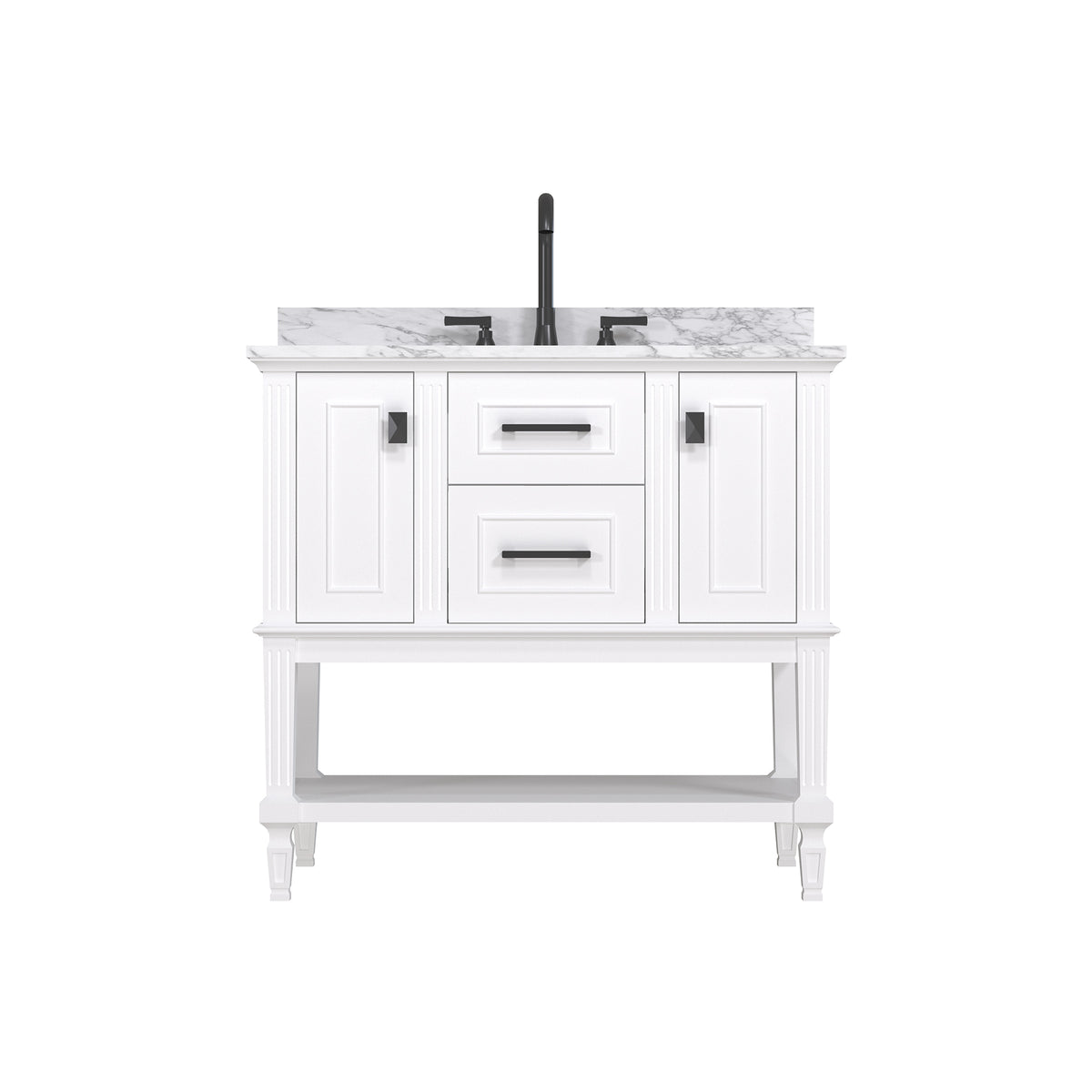 Bosun 36" Freestanding Single Vanity Cabinet with Reliable Storage & Solid Frame