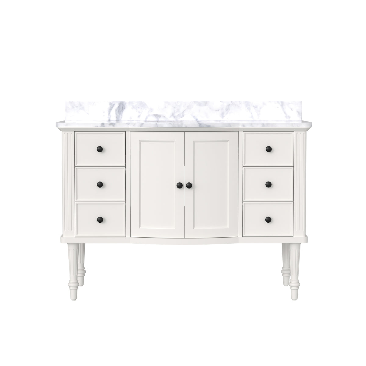 Elara 48" Freestanding Single Vanity Cabinets with Solid Wood Legs