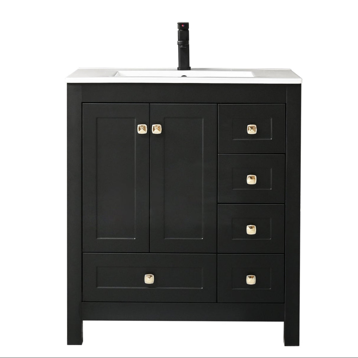 Modern 30" Freestanding Single Vanity Cabinets with Classic Design