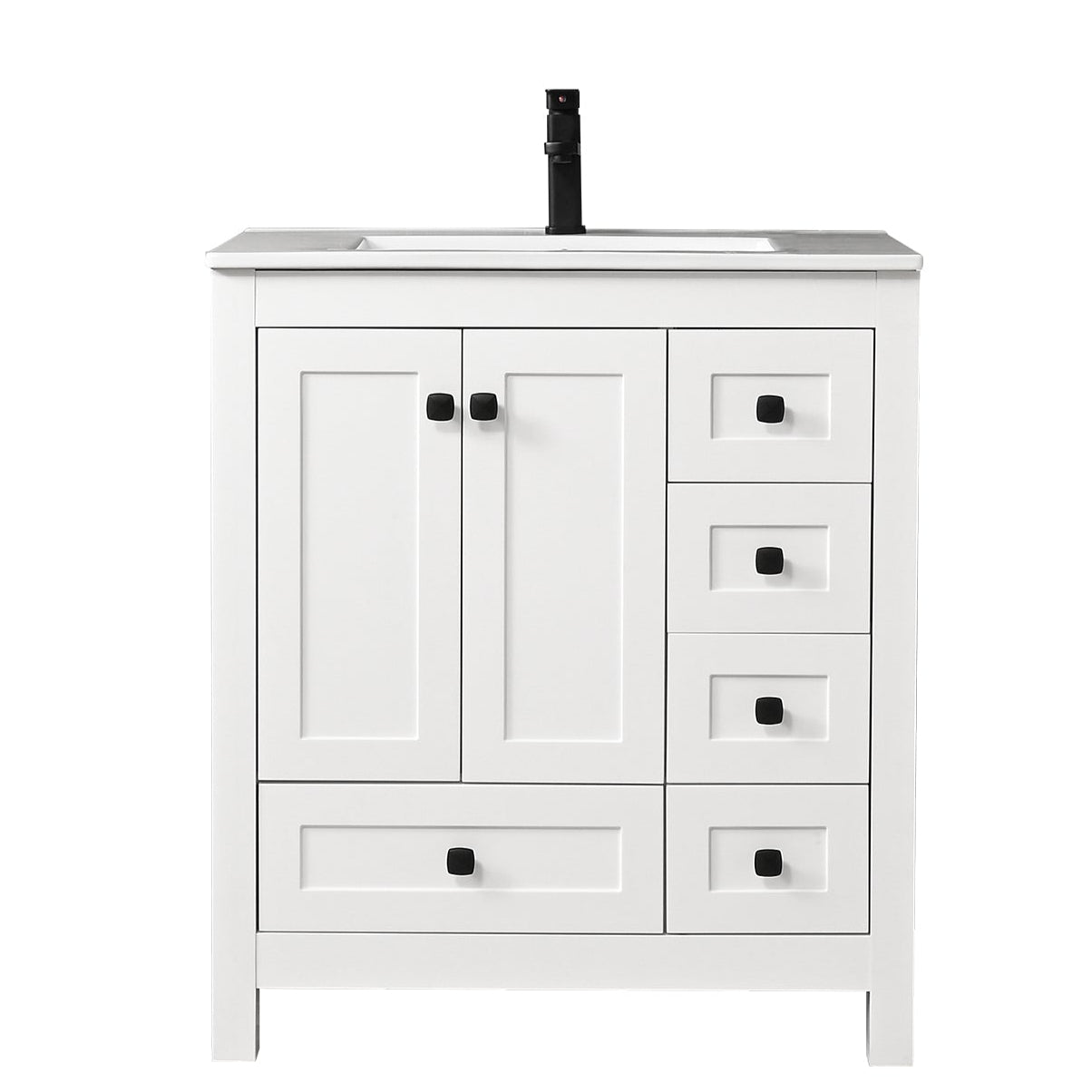 Modern 30" Freestanding Single Vanity Cabinets with Classic Design