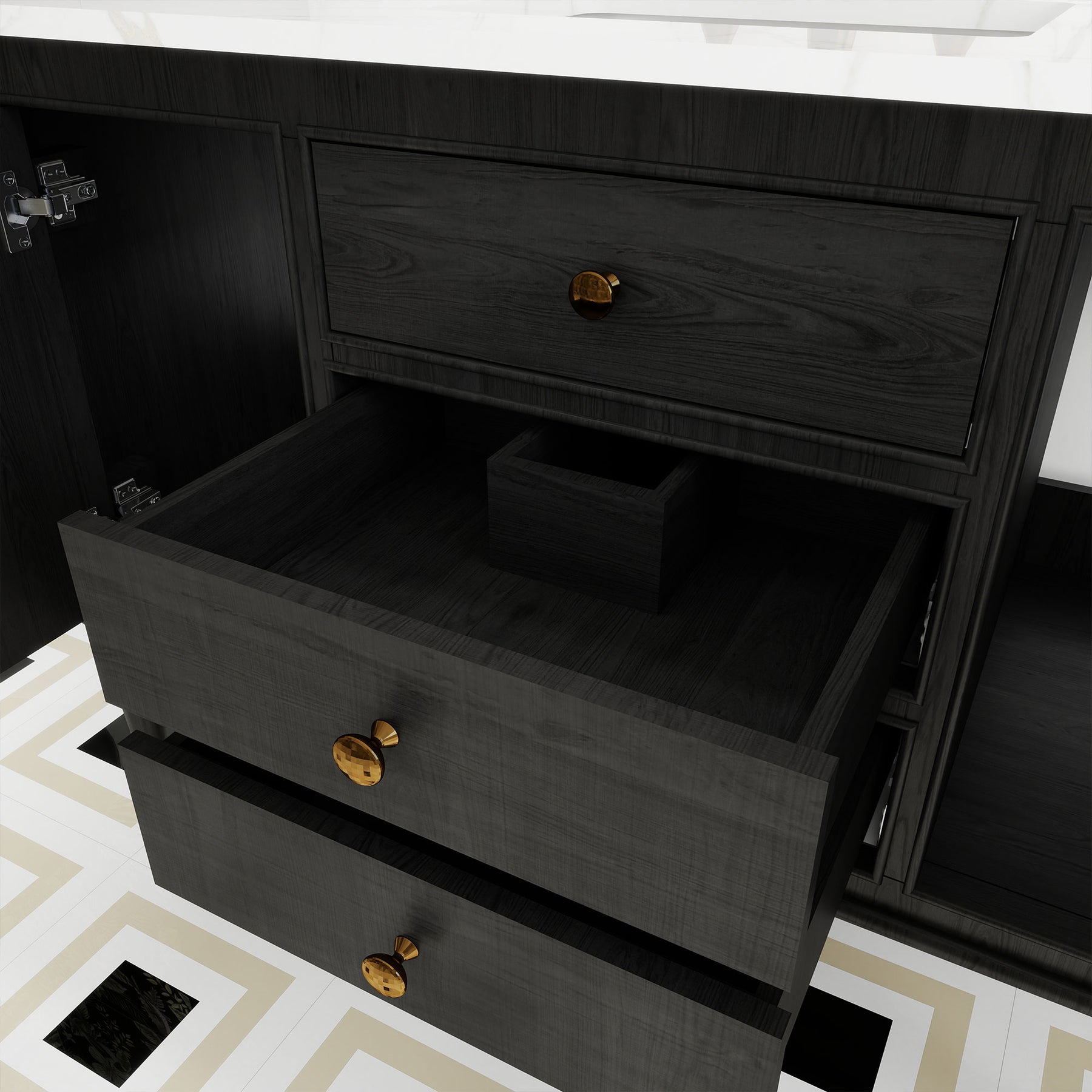 Verve 48" Freestanding Single Vanity Cabinets with Wall Mounted Options