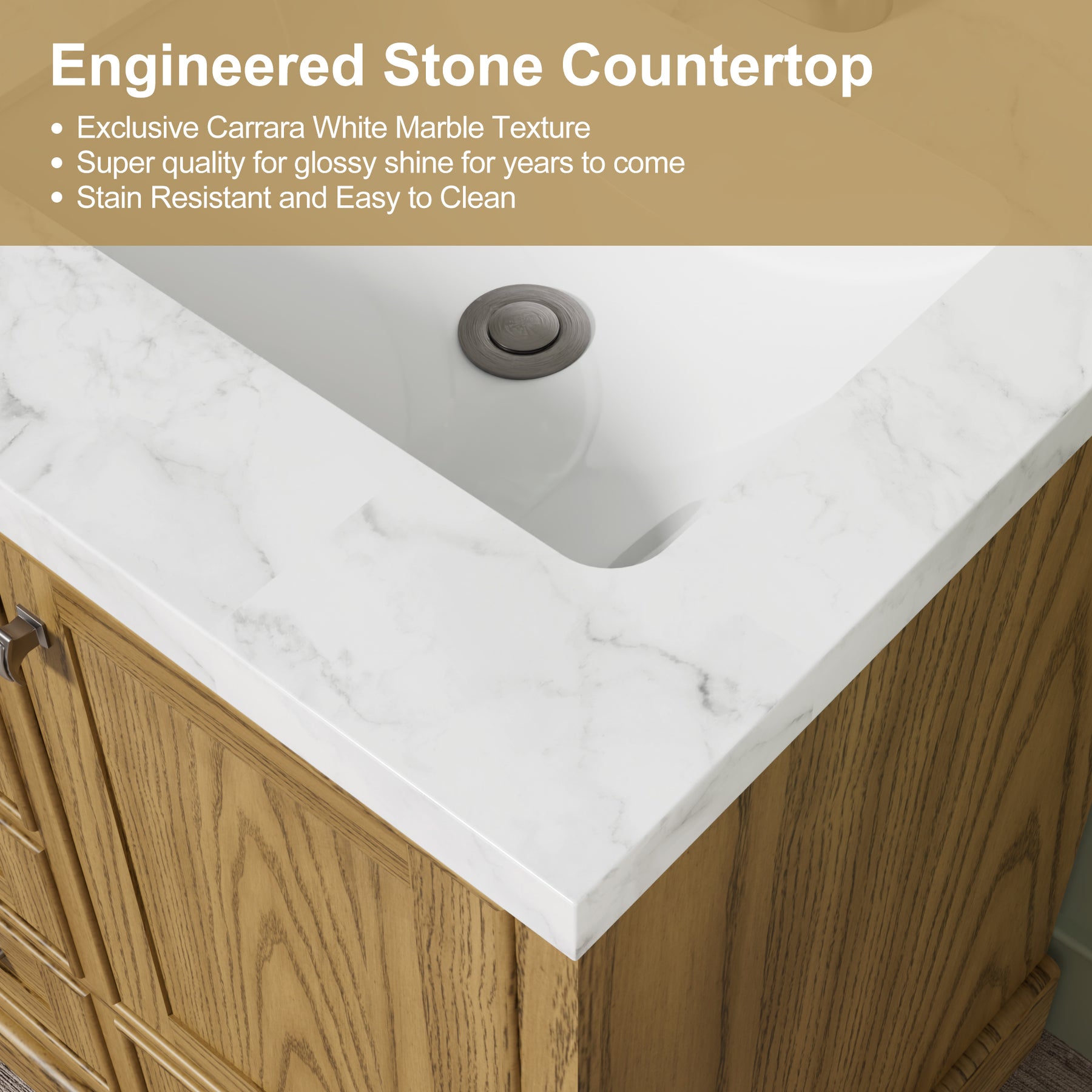 Luxurious 60'' Fully Assembled Bathroom Vanity with Dual Undermount Sink Combo