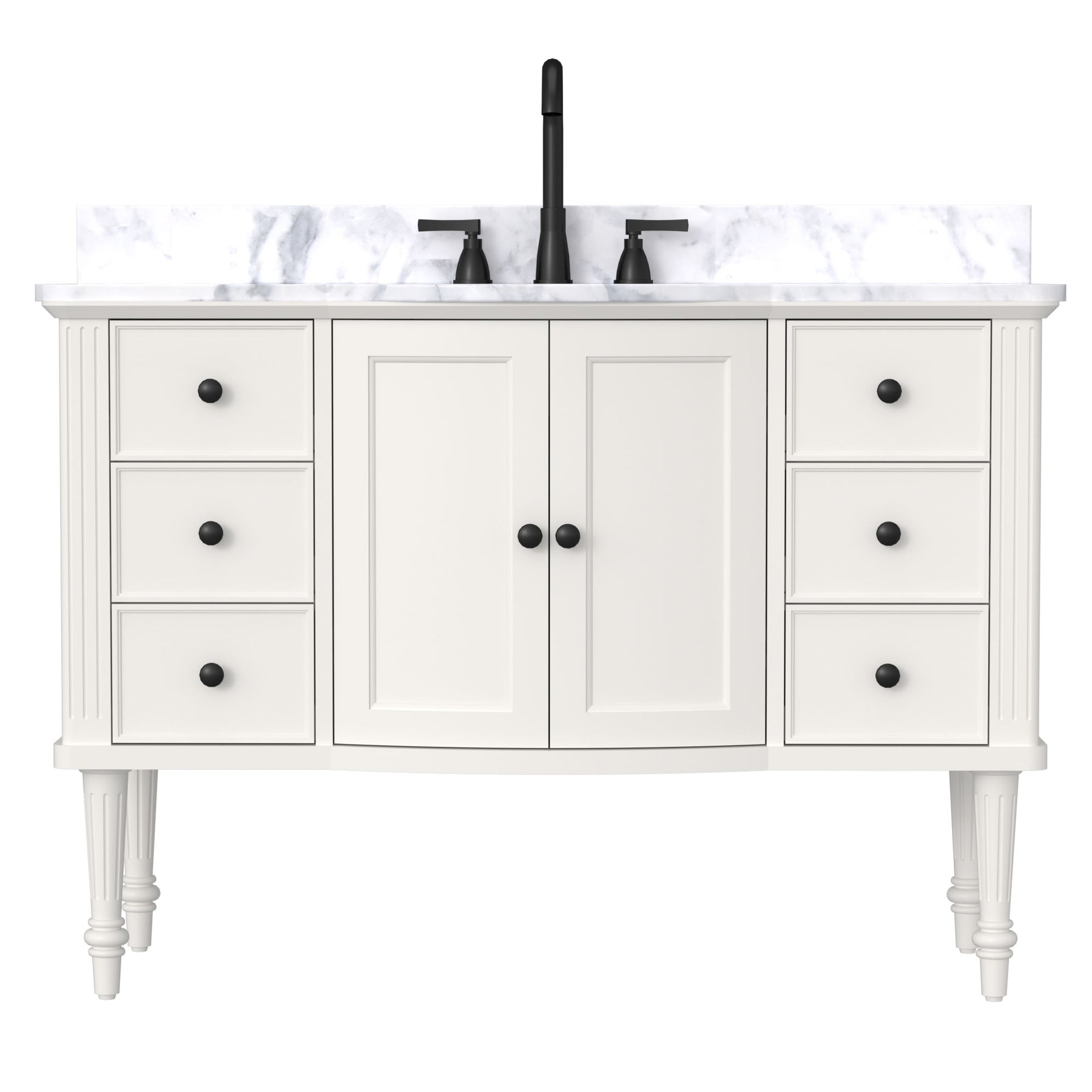Elara 48" Freestanding Single Vanity Cabinets with Adjustable Legs