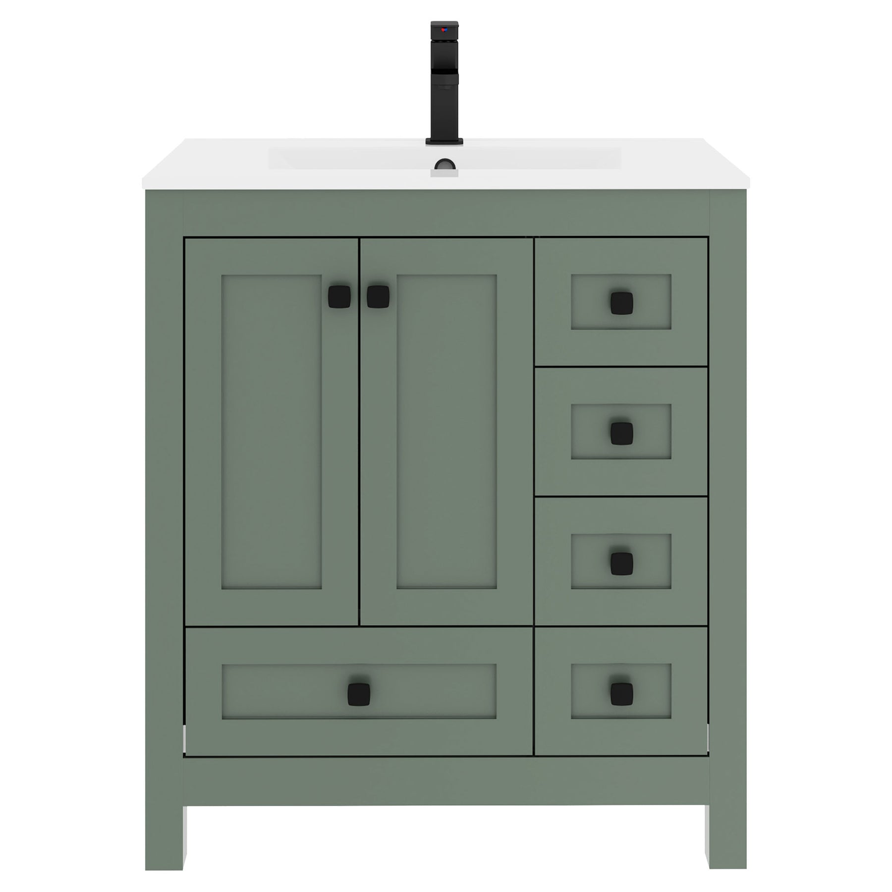 Modern 30" Freestanding Single Vanity Cabinets with Classic Design