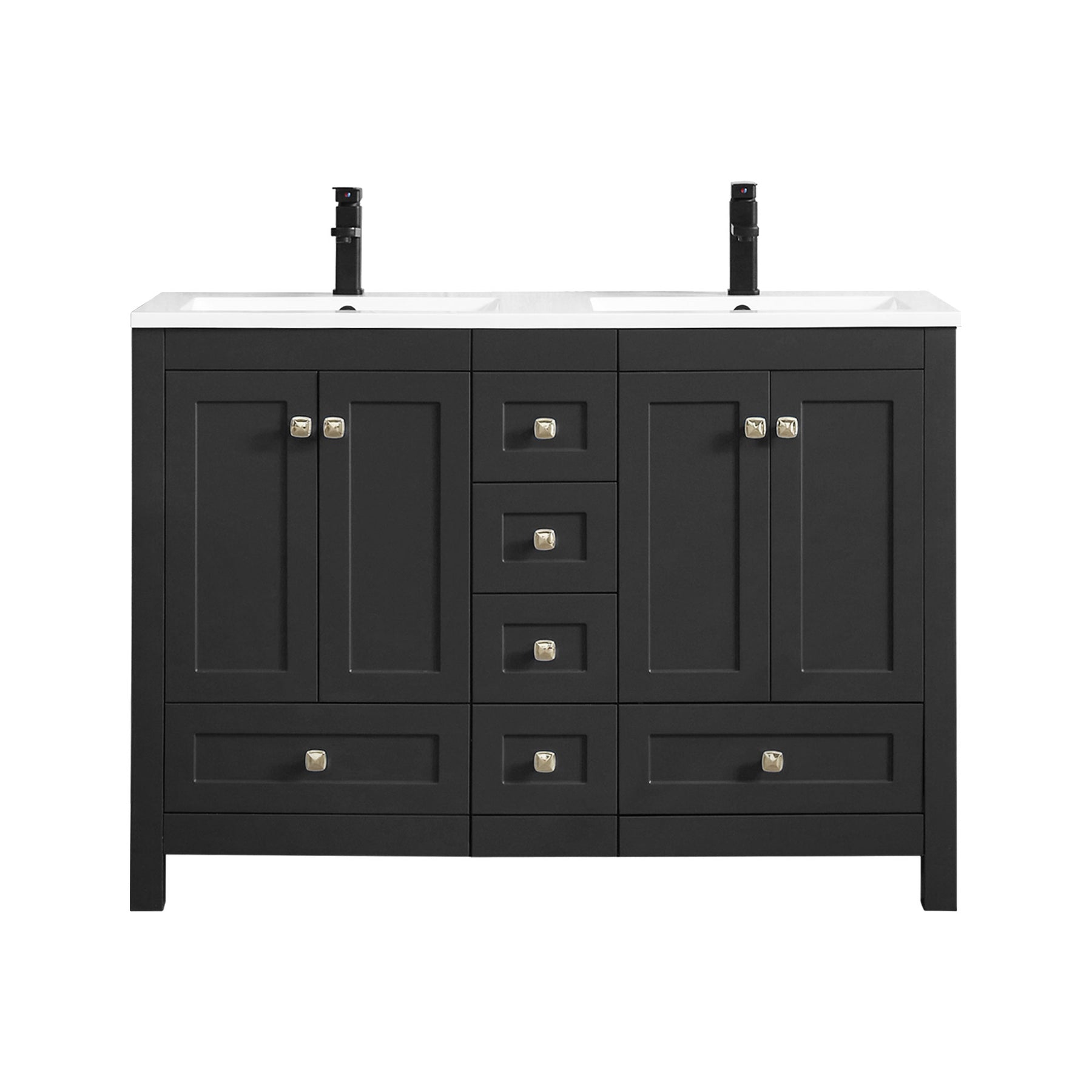 Modern 48" Freestanding Double Vanity Cabinets with Classic Design