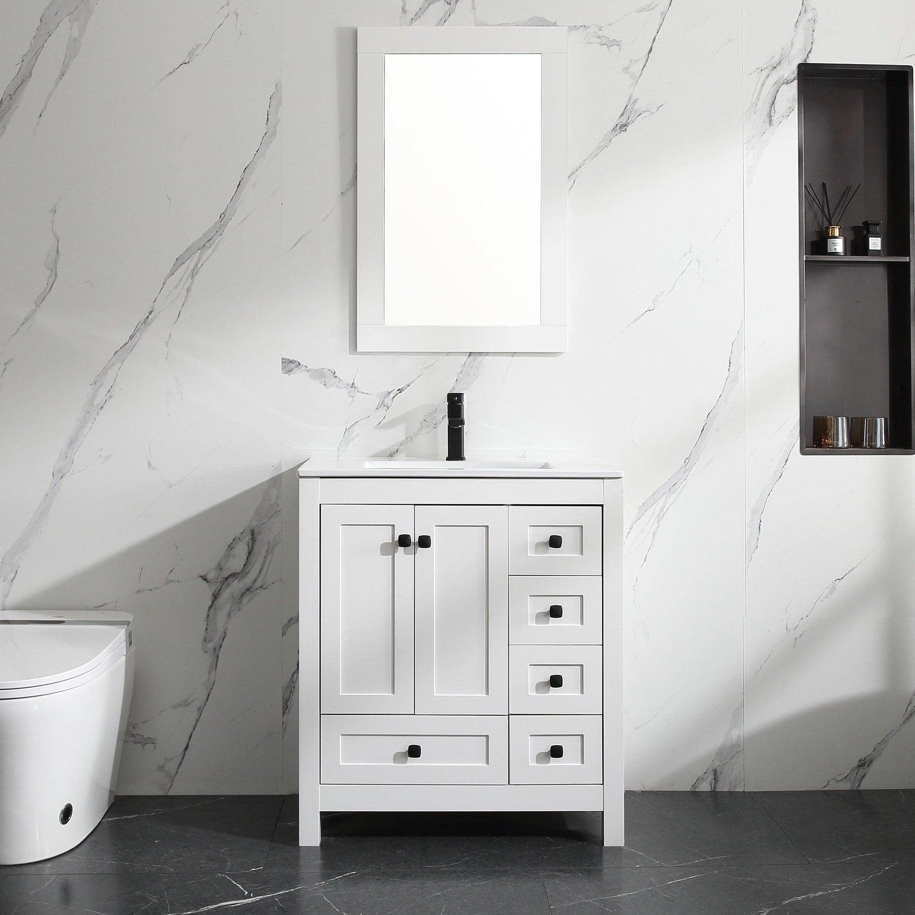 Modern 30" Freestanding Single Vanity Cabinets with Classic Design