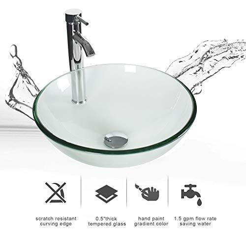 Eclife Clear Tempered Glass Sink