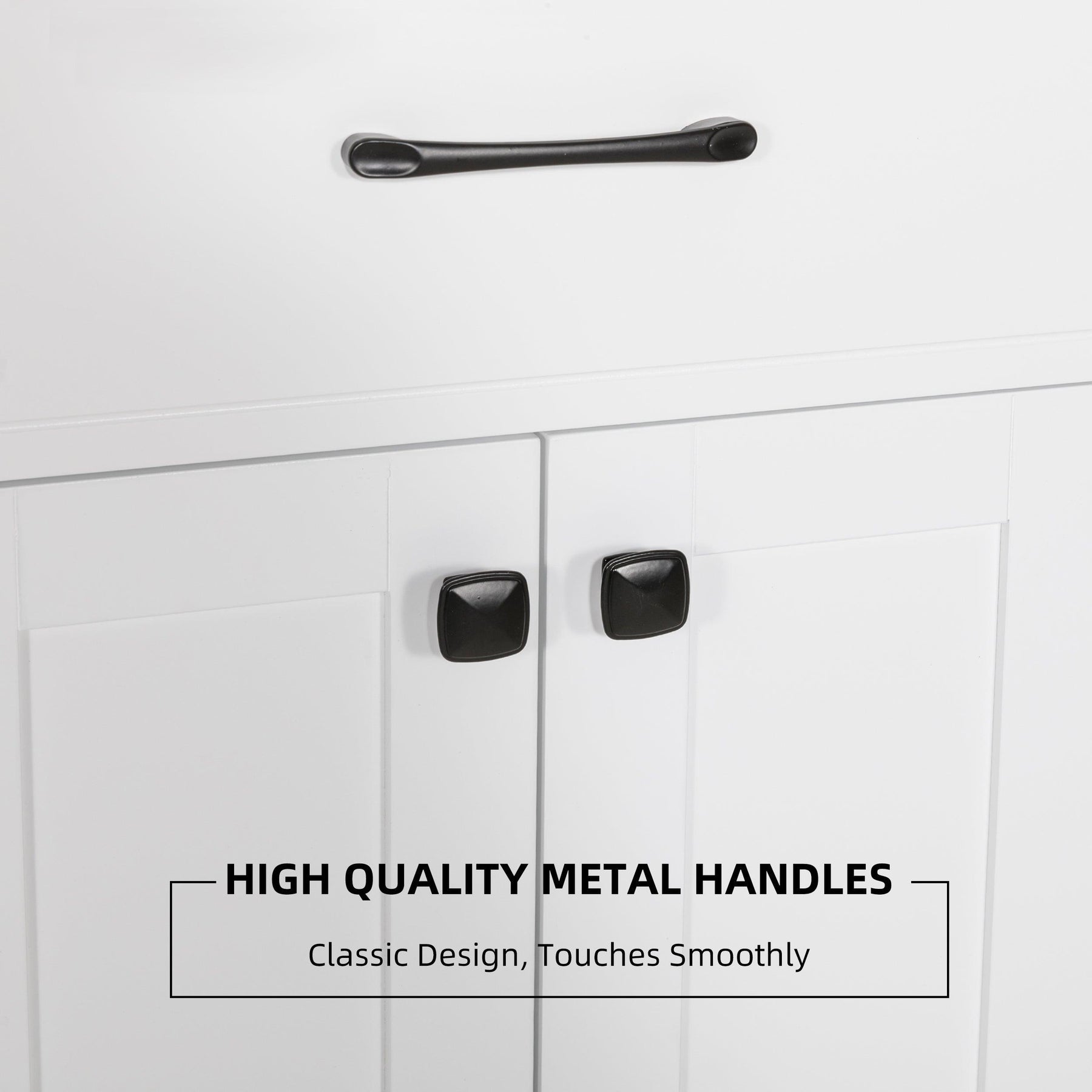 Eclife 36" Bathroom Vanity Cabinet with Undermount Vessel Sink Combo