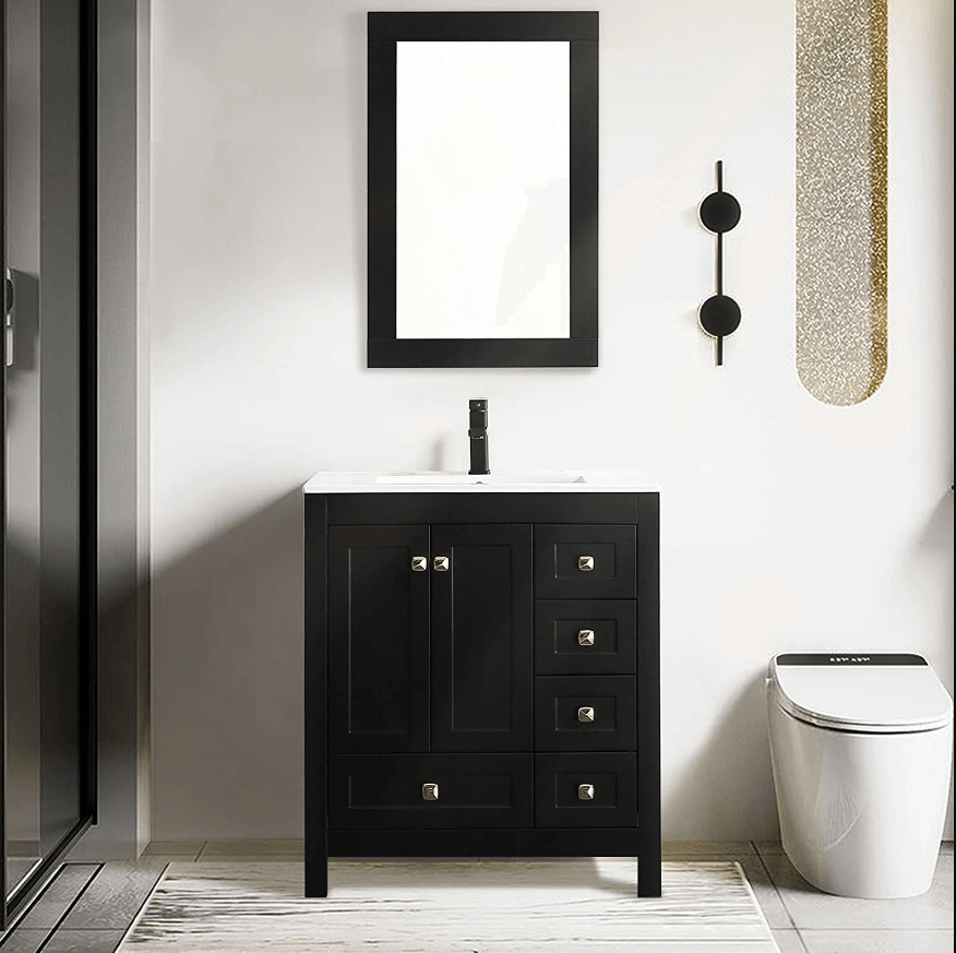 Modern 30" Freestanding Single Vanity Cabinets with Classic Design