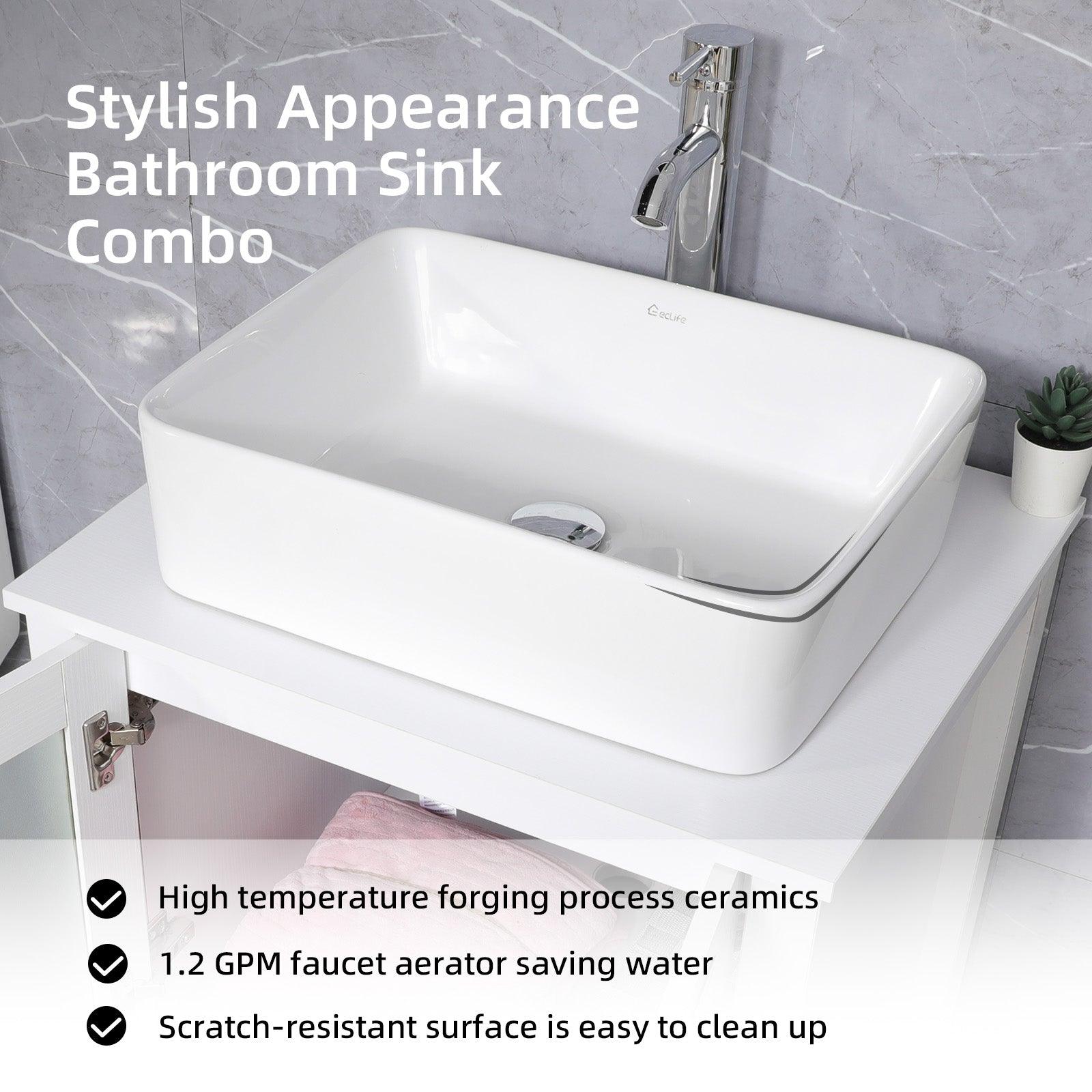 24” Grey Vanity Combo with Doors & Drawers
