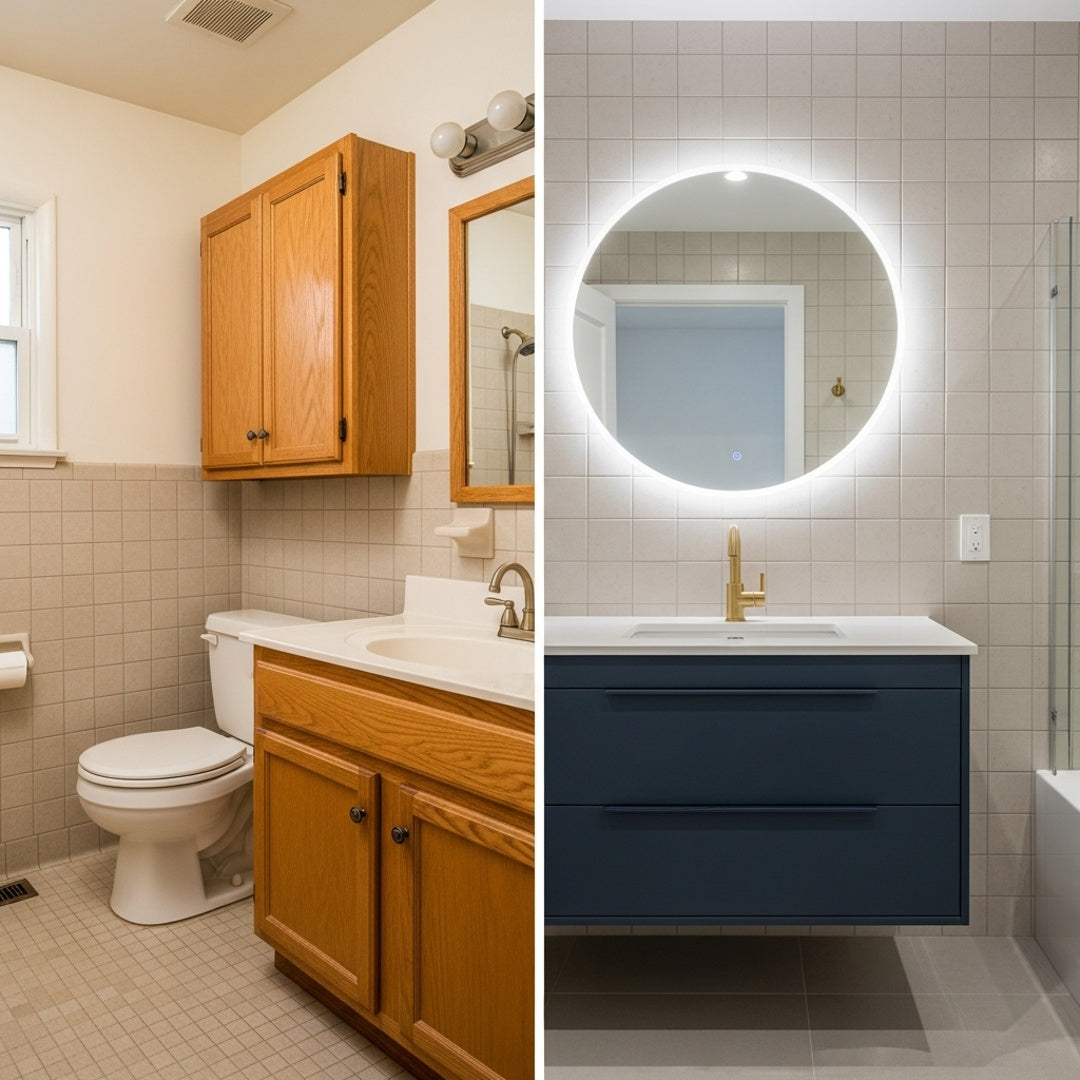 How to Update a 90s Bathroom Without Moving Walls: Start With the Vanity