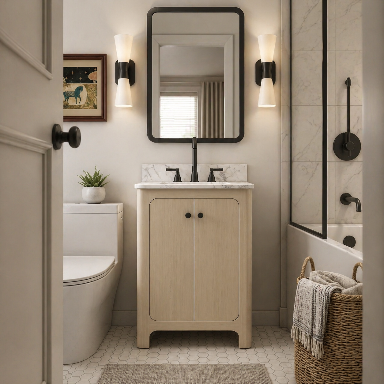 Small Bathroom Remodel Guide: Navigating Load-Bearing Walls with Space-Saving 24-Inch Vanities