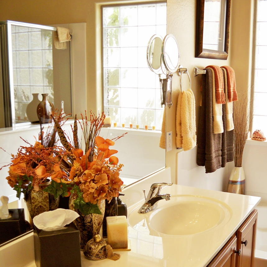 Autumn Bathroom Vanity Display
