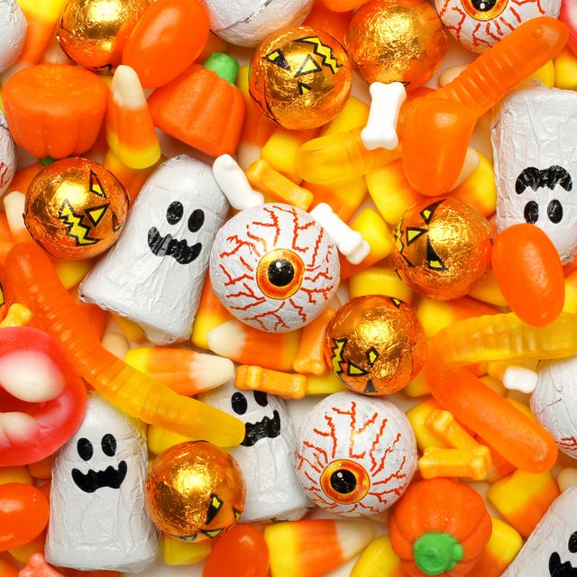 Assortment of homemade Halloween treats and sweets
