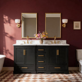 Nobilis 60" Freestanding Double Vanity Cabinets with Symmetrical Layout