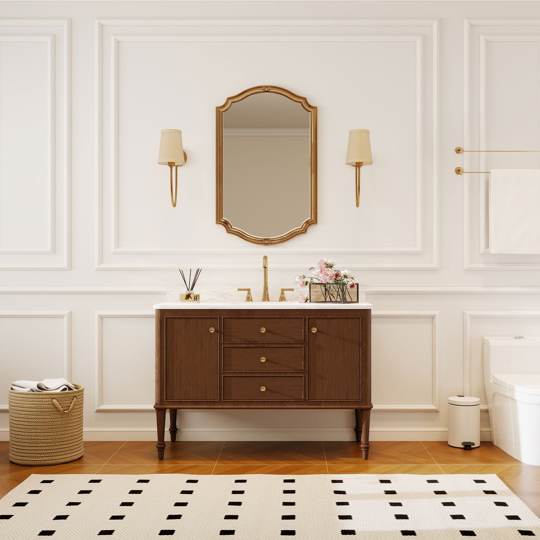 Verve 48" Freestanding Single Vanity Cabinets with Wall Mounted Options