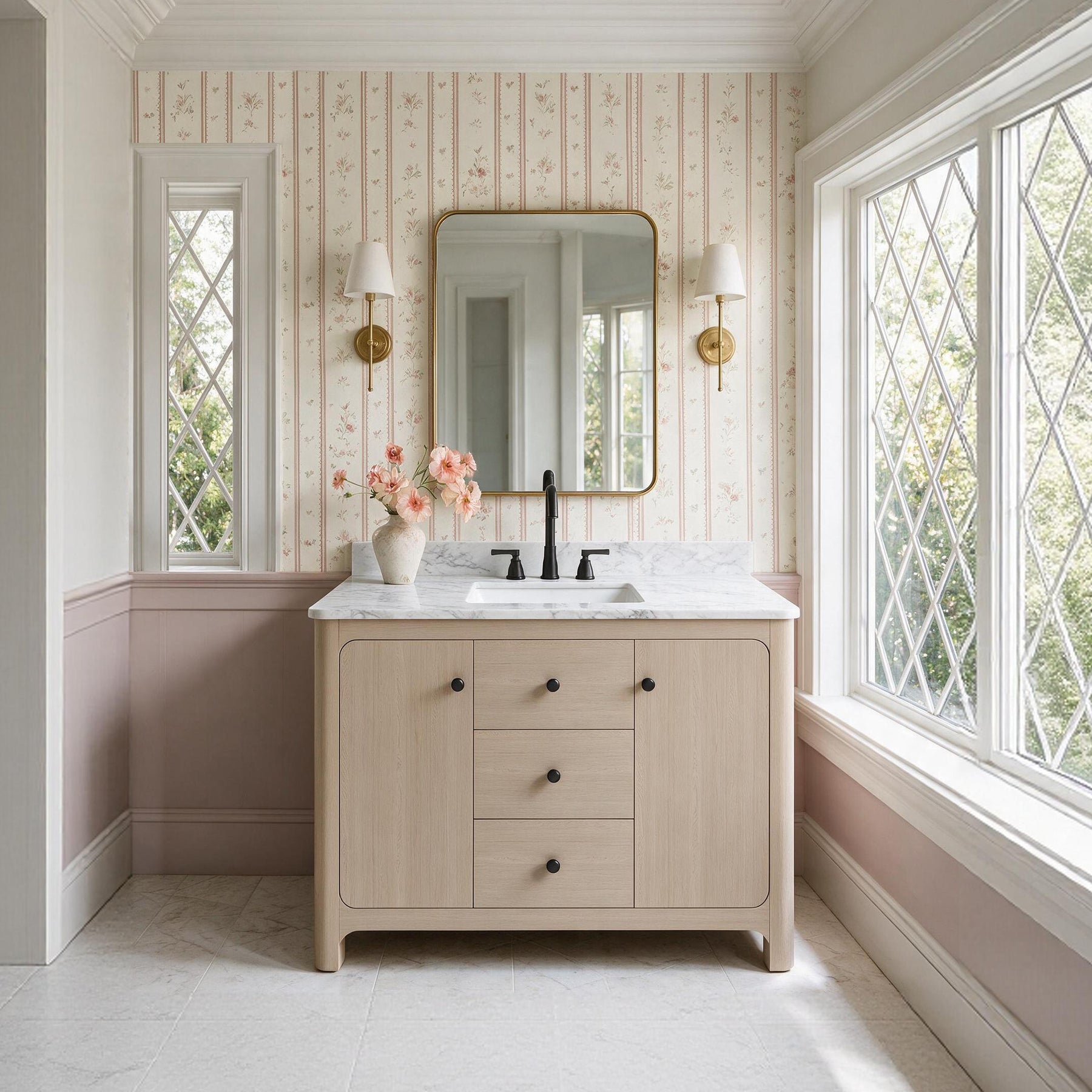 Canyon 48" Freestanding Single Sink Bathroom Vanity with 3-Drawer Design