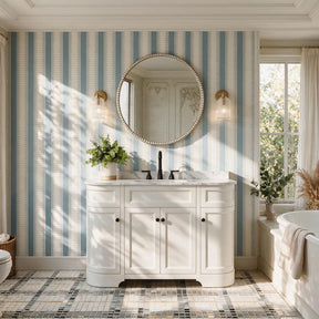 Opuluxe 48" Freestanding Single Vanity Cabinets with Curved Design
