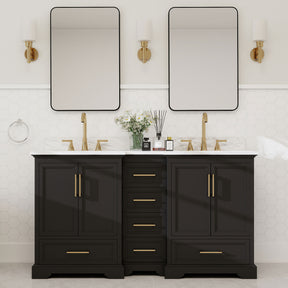 Nobilis 60" Freestanding Double Vanity Cabinets with Symmetrical Layout