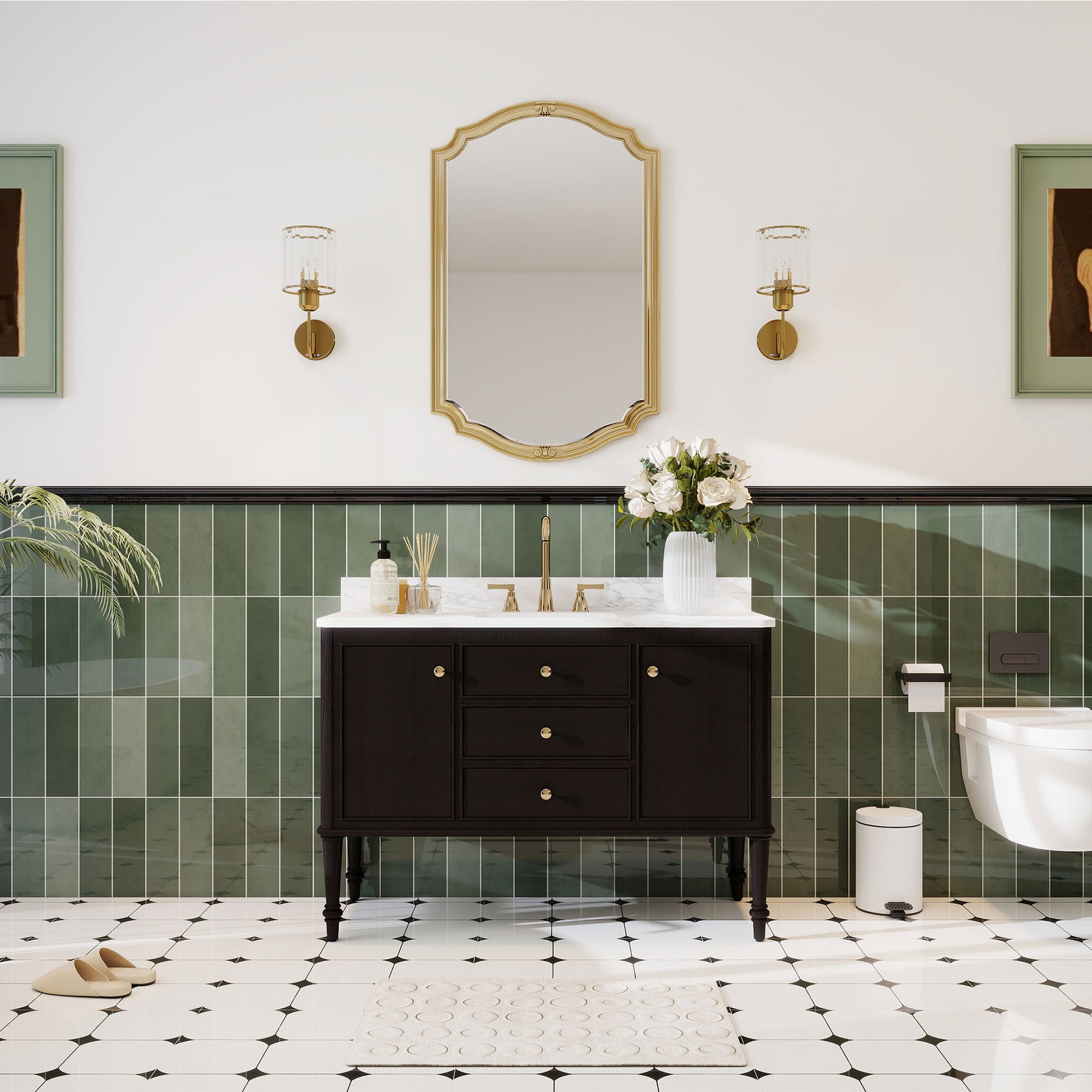 Verve 48" Freestanding Single Vanity Cabinets with Wall Mounted Options