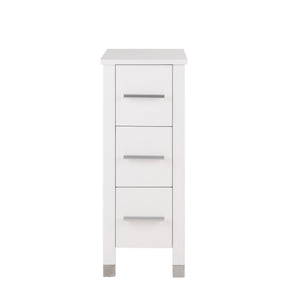 Eclife 12" Bathroom Storage Organizer with 3 Drawers - White