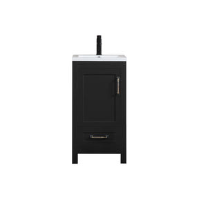 Modern 18" Freestanding Bathroom Vanity Combo with Single Undermount Sink