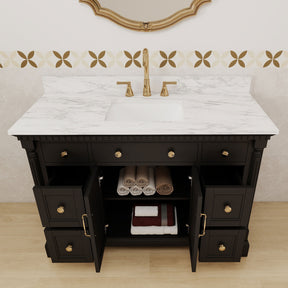 Acro 48" Freestanding Single Vanity Cabinets with Arch Feet