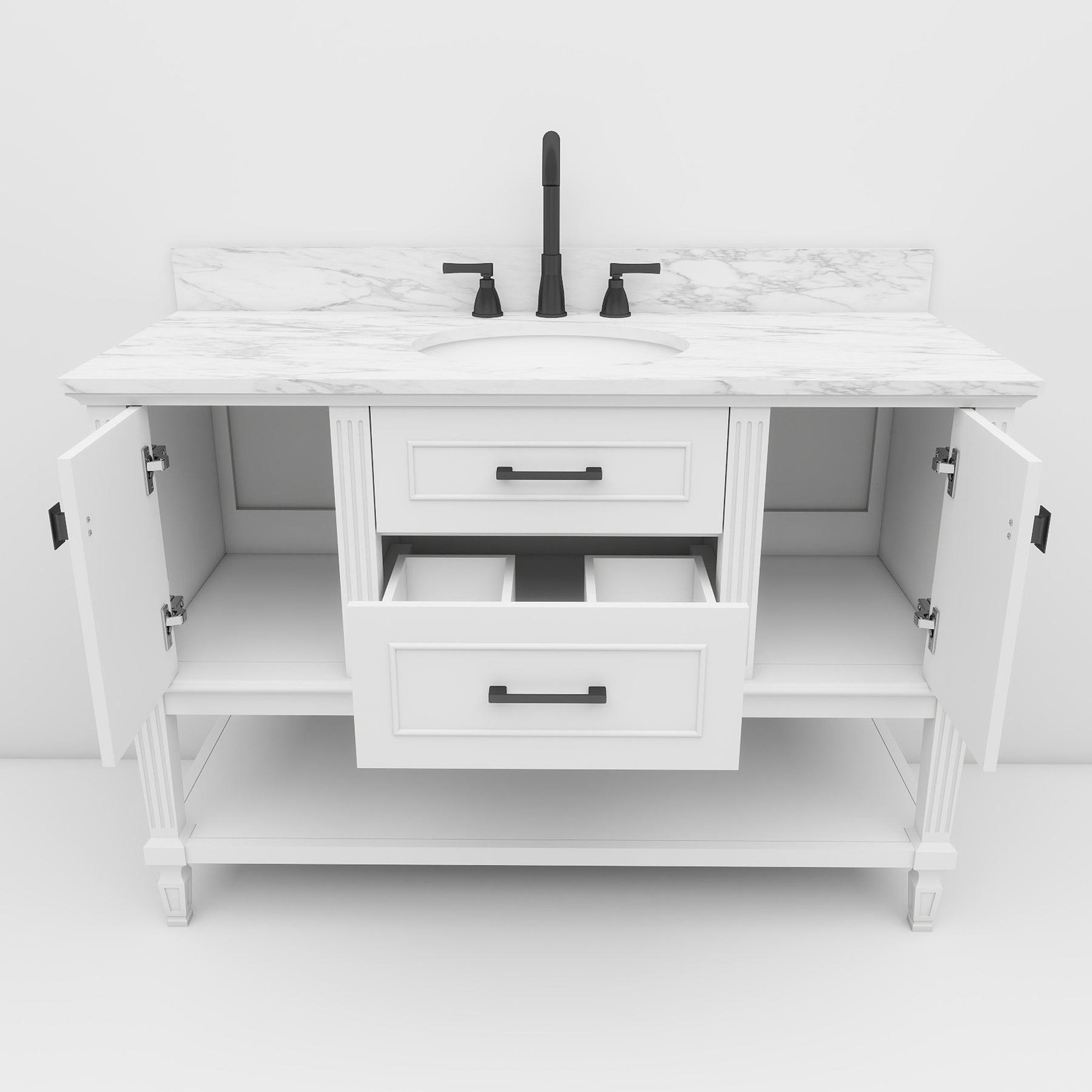 Bosun 48" Freestanding Single Vanity Cabinet with Reliable Storage & Solid Frame