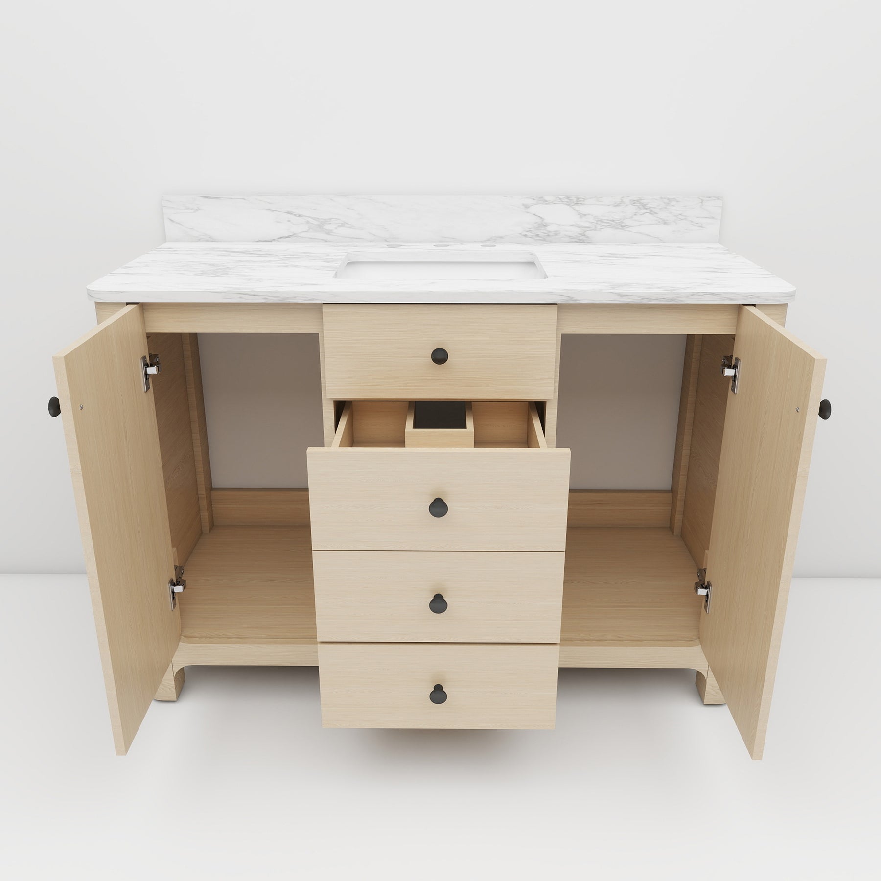 Canyon 48" Freestanding Single Sink Bathroom Vanity with 4-Drawer Design
