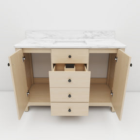 Canyon 48" Freestanding Single Sink Bathroom Vanity with 4-Drawer Design