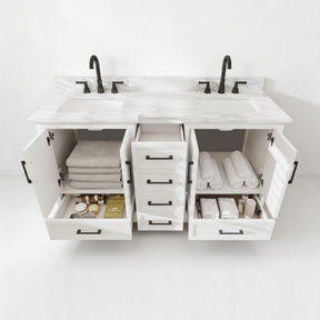 Nobilis 60" Freestanding Double Vanity Cabinets with Symmetrical Layout