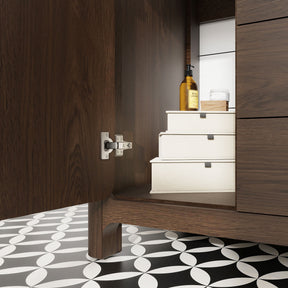 Canyon 48" Freestanding Single Vanity Cabinets with Curved Design