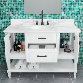 Bosun 48" Freestanding Single Vanity Cabinet with Reliable Storage & Solid Frame