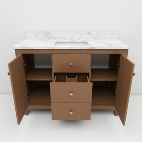 Canyon 48" Freestanding Single Sink Bathroom Vanity with 3-Drawer Design