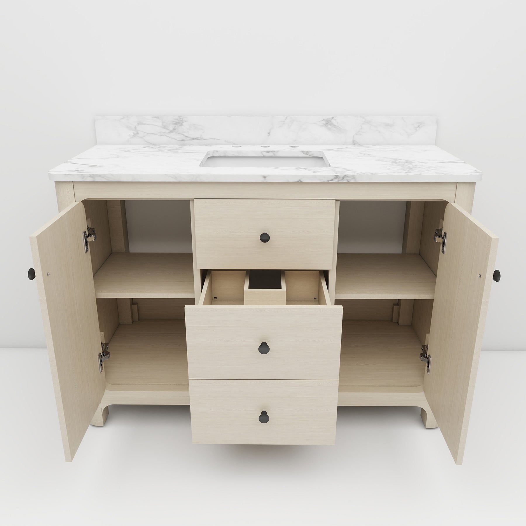 Canyon 48" Freestanding Single Sink Bathroom Vanity with 3-Drawer Design