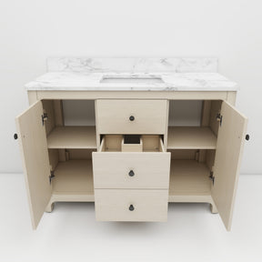 Canyon 48" Freestanding Single Sink Bathroom Vanity with 3-Drawer Design