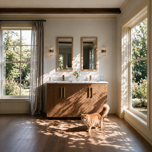 Zoom 48" Freestanding Double Vanity Cabinets