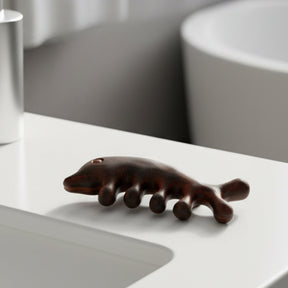Pre-Order Exclusive | Handmade Red Sandalwood Dolphin Massage Comb | Limited Scarcity Natural Wood Comb for Scalp & Body