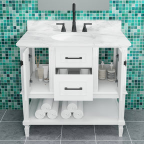 Bosun 36" Freestanding Single Vanity Cabinet with Reliable Storage & Solid Frame