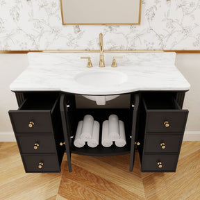 Elara 48" Freestanding Single Vanity  Cabinets with Solid Wood Legs
