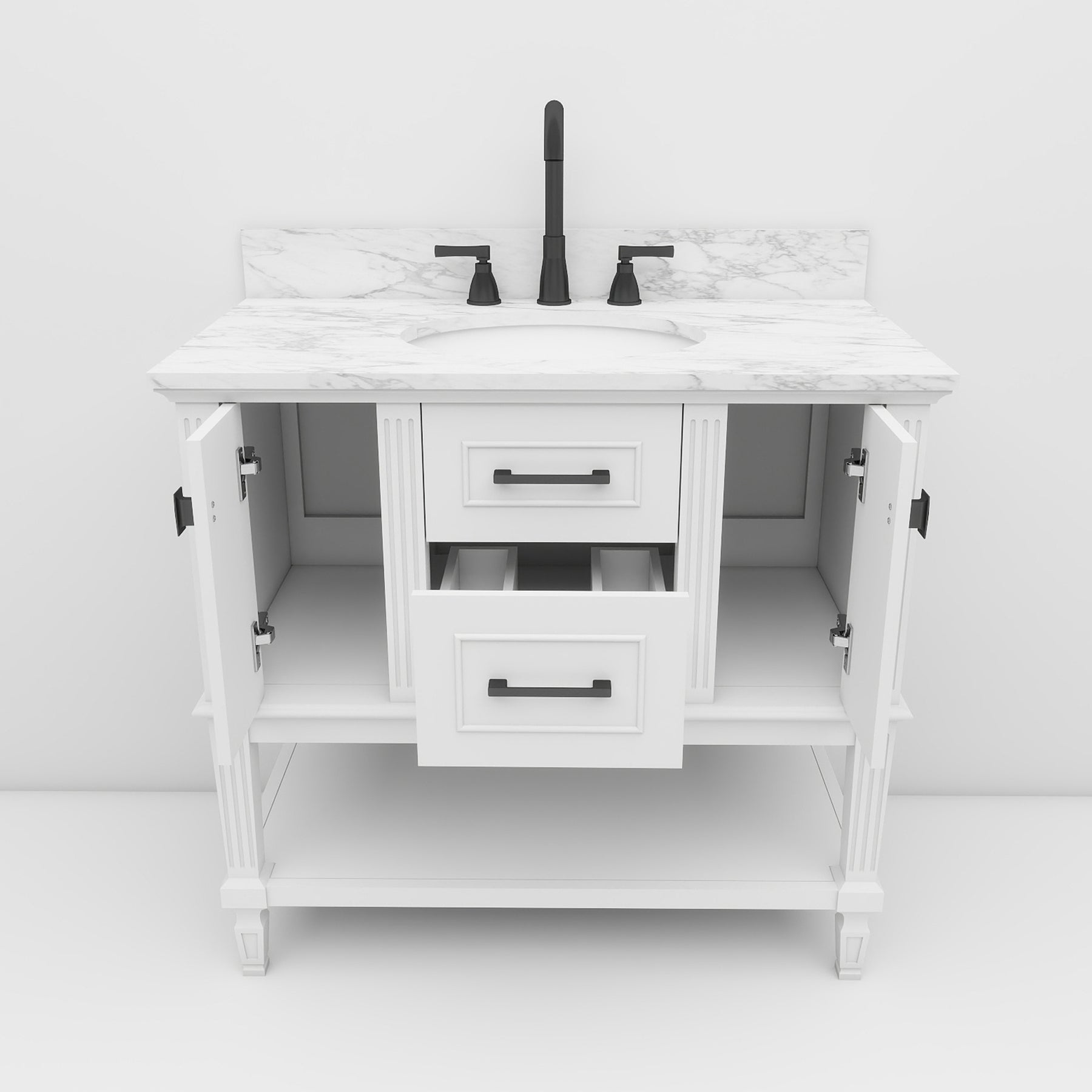 Bosun 36" Freestanding Single Vanity Cabinet with Reliable Storage & Solid Frame