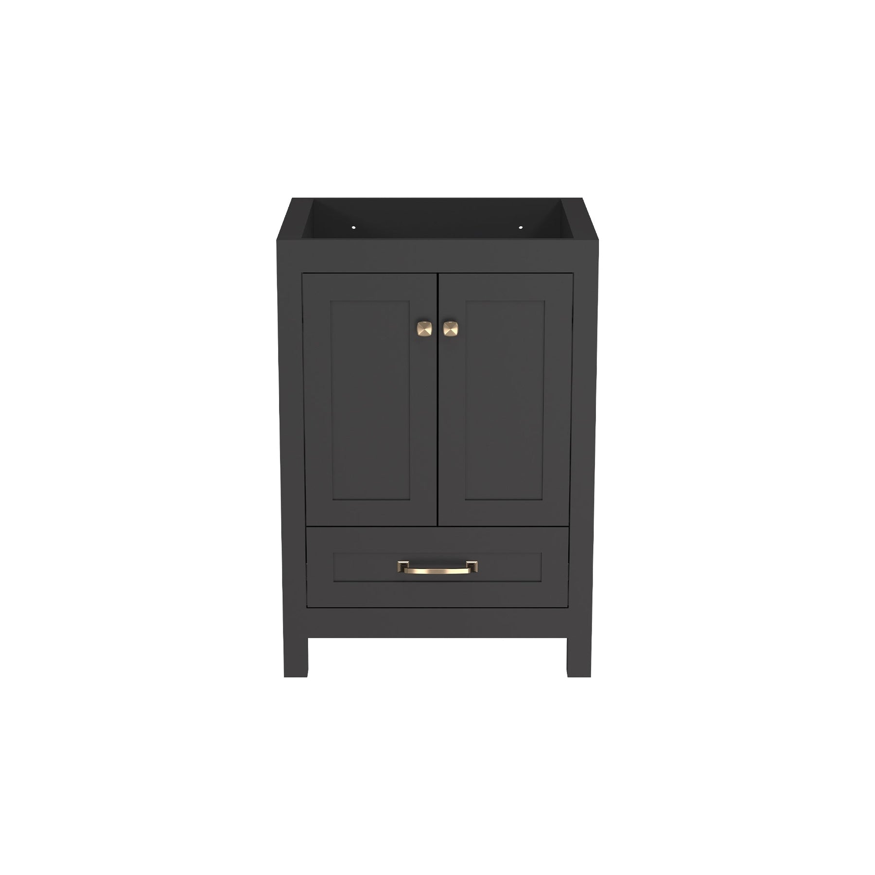 Modern 24’’ RTA Freestanding Vanity Cabinet Base with Larger Storage Room (Countertop & Sink Not Included) 浴室柜