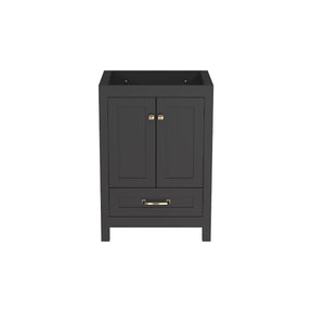 Modern 24’’ RTA Freestanding Vanity Cabinet Base with Larger Storage Room (Countertop & Sink Not Included) 浴室柜