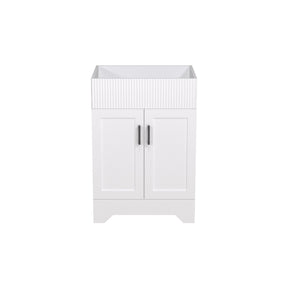Waterfall 24’’ RTA Freestanding Vanity Cabinet Base with Vertical Striped Decor (Countertop & Sink Not Included) 浴室柜
